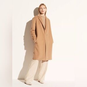 Vince Wool Blend Classic Coat Size XL